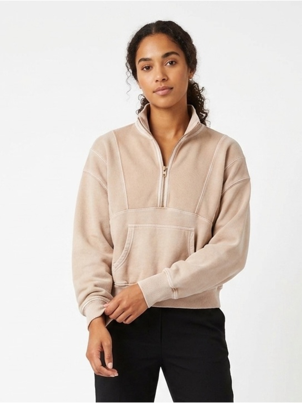 Aerie Offline Cloud fleece pullover Size XS Loungewear Minimalist Clean Girl